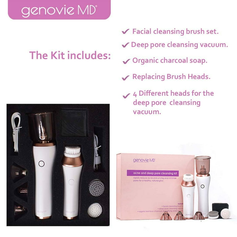 Genovie MD Acne and Deep Pore Cleansing Kit for Face Acne Remover