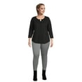 thumbnail image 2 of RealSize Women's Plus Size Pull On Ponte Pants, 2 of 5