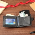 thumbnail image 3 of Cartera de cuero con cremallera para hombre, 3 of 5