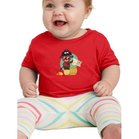 

Pirate Dog With A Treasure Map T-Shirt Infant -Image by Shutterstock 12 Months