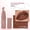 Light Brown, variant on Kokovifyves Velvet Mist Matte Lip Mud, High Pigment Waterproof Non Stick Cup Long Wear Lip Gloss 6.5ml
