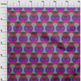 thumbnail image 3 of oneOone Cotton Flex Magenta Fabric Geometric Sewing Material Print Fabric By The Yard 40 Inch Wide, 3 of 4