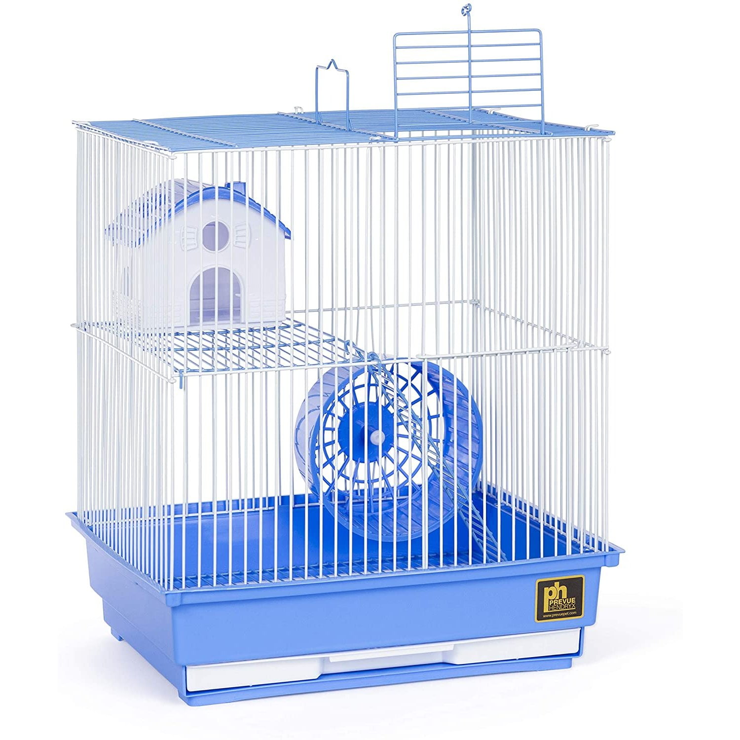 Two Story Hamster Cage - Blue