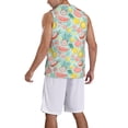 thumbnail image 2 of Xecao Bright Peach print basketball shirt for both men and women, a unisex basketball jersey perfect for theme parties-Medium, 2 of 6