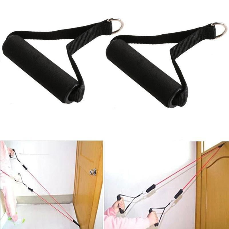 Ccdes Resistance Rope Handle,Fitness Rope Attachment Bar Hand Gripper