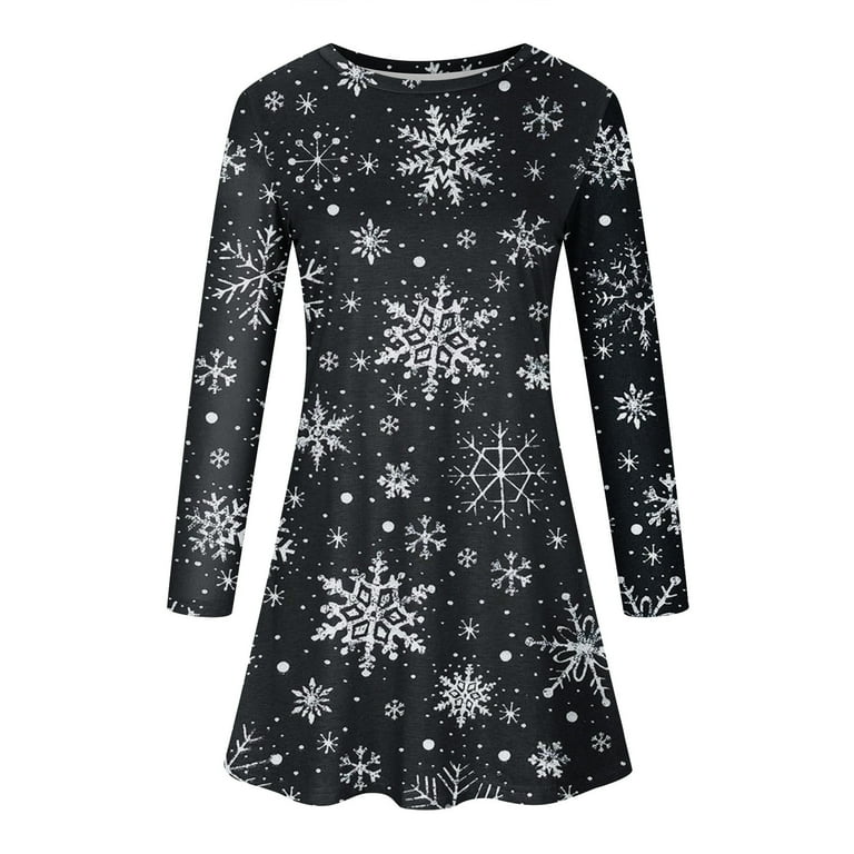 fit and flare christmas dress DailyTrove Women's Christmas Tree Print Fit & Flare Dress, Sleeveless,  Holiday Party & Winter Event Outfit, Stretchy Satin Blend