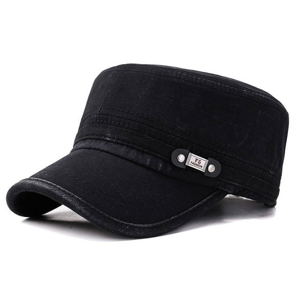 Men Women Unisex Newsboy Cadet Army Cap Solid Color Sunshade Vintage Washed Cott