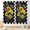 Sunflower-10, variant on Sunflower Curtains for Living Room, Rusitc Farmhouse Vintage Watercolor Black Yellow Floral Flower Bee Retro Country Kitchen Bedroom Cafe Window Drapes Treaments 2 Panel, 42"x63" Inch