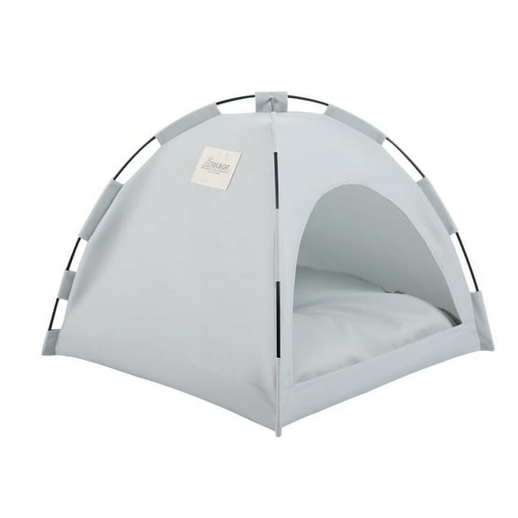 Foldable Summer Cooling Pet Tent Bed – Breathable & Portable Pet House for Small Dogs & Cats, Lightweight Outdoor Kennel, Soft Sleeping Mat (M: 40×40CM, Up to 10 lbs)