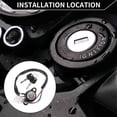thumbnail image 3 of Interruptor de llave de encendido Unique Bargains Conjunto de bloqueo de interruptor de encendido No.35100MCKA00 para Honda Shadow Spirit 1100 VT1100C 2001-2007 1 Conjunto, 3 of 6