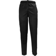 Natural Uniforms Chef Pants 6-Pocket Cargos Working Pants for Men, Medium Black