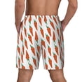 thumbnail image 2 of Lsque Mens Swim Trunks Carrot Pattern - Bathing Suit Compression Liner - Beach Swim Shorts Swimwear - (S-3XL) - Stretch Quick Dry -Small, 2 of 9