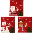 thumbnail image 1 of Fundas Traseras para Sillas de Navidad ZHAOCHENG Papá Noel Reno Muñeco de Nieve, 1 of 5