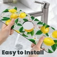 thumbnail image 6 of Xecao Lemon Seamless Pattern Oil Painting Effect for Kitchen Sink Splash Guard Faucet Mat , Faucet Guard & Draining mat, (15" X 5.5" ), 6 of 7