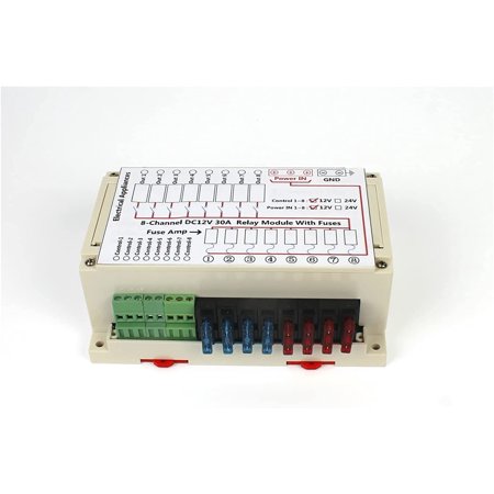 Fes Relay RV Accessories, Caravan Accessories 8-Channel DC 24V 30A Relay Module ...