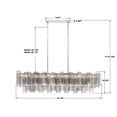 thumbnail image 6 of ADD-317-CH-SM Crystorama Lighting Addis - 14 Light Chandelier-14.25 Inches Tall and 51.75 Inches Wide-Polished Chrome Finish-Smoke Glass Color, 6 of 10