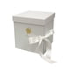 thumbnail image 5 of Caja de regalo de flores vacía, contenedor de chocolates y dulces, embalaje de regalo rellenable, recuerdo Blanco, 5 of 9