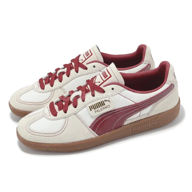 PU & MA Palermo OG Warm White Intense Red Men Unisex Casual Shoes 383011-14