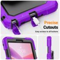 thumbnail image 7 of for Lenovo Tab One 8.7/ Tab K9 Case 8.7 inch 2025, 360 Rotating Shockproof Cover with Stand, Handle, Shoulder Strap, Purple, 7 of 7