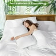 thumbnail image 3 of Sonoro Kate Luxury Cooling Bamboo Bed Sheet Set - Deep Pockets - 4 Piece, Queen, White, 3 of 7