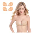 thumbnail image 1 of 2 Pares Brasier Strapless Invisible Silicon Adherible Bra, 1 of 8