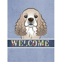 Cocker Spaniel Welcome Garden Flag
