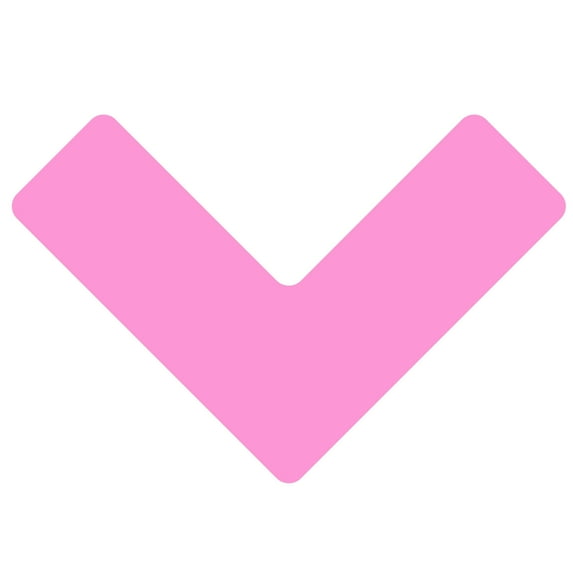 LiteMark 6 Inch Pink Angle Decal Stickers for Floors and Walls - Pack of 20