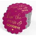 thumbnail image 4 of Inkdotpot Kiss The Miss Goodbye Bridal Shower Bottle Tag Real Gold Foil Favor Hang Tags 50 Pack, 4 of 6