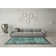thumbnail image 3 of Ahgly Company Indoor Rectangle Persian Light Blue Traditional Area Rugs, 2' x 3', 3 of 4