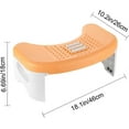 thumbnail image 4 of Taburete para baño - Taburete para hacer caca en el inodoro, capacidad de 350 lb, para niños, adultos, personas mayores, embarazadas, taburetes para hacer caca en el inodoro, 4 of 5