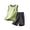 Green1, variant on Kids Boys Summer Pajama Sets, Short Sleeve 2-piece Cotton Breathable Sleepwear Sets Blue Size 14-16