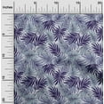 thumbnail image 2 of oneOone Cotton Cambric Dark Blue Fabric Tropical Leaf Dress Material Fabric Print Fabric By The Yard 56 Inch Wide, 2 of 4