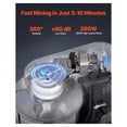 thumbnail image 2 of 5QT Dough Mixer, 10+ Speed Kitchen Mixer, Tilt-Head Food Mixer with Stainless Steel Bowl, Dough Hook, Wire Whip & Beater - Black, 2 of 9