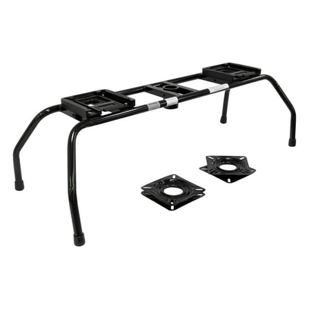 Wise 8WD1280-SQR Dual Seat Stand with Quick Disconnect Release Brackets, Includes Two 7" Seat Swivels, Fits Most Boat Seats