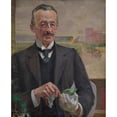 thumbnail image 2 of Jacek Malczewski 15x18 Black Ornate Wood Framed Double Matted Museum Art Print Titled - Portrait of Jozef Sare, Vice-President of the City of Krakow (1913), 2 of 5