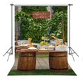 thumbnail image 1 of EREHome Polyester Fabric 5x7ft Picnic Photography Backdrop Family Party Photo Props, 1 of 2