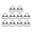 White Nickel, variant on Rupoun 10 Pieces Adjustable Triangle Buckle Sewing Fasteners, Zinc Alloy Hardware for DIY Bags, Bronze [cite: 17, 21]