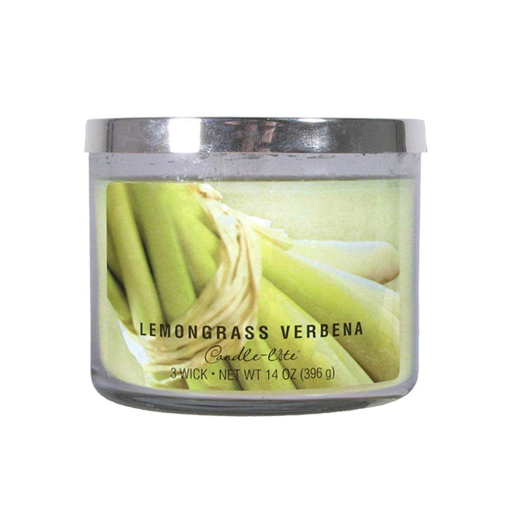 CandleLite 3 Wick Candle Jar Lemongrass Verbena (14 Oz) 364724