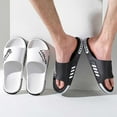 thumbnail image 4 of Beach Pool Slides Sandals for Men, Bathroom Shower Shoes,Couple Slides Slipper (Black 45), 4 of 4
