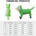 thumbnail image 2 of Impermeable para Perro con Capucha, con Rayas Reflectantes y Cubre Cola, Ajustable, con Botas de Perro (Verde), 2 of 4