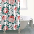 thumbnail image 4 of Pioneer Flower Floral Print Pattern Shower Curtain 72"x72" ,Bathroom Decorative Shower Curtains Set with 12 Hooks,Modern Waterproof Washable Shower Curtain, 4 of 6