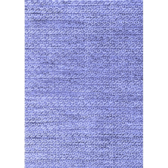 Ahgly Company Machine Washable Indoor Rectangle Abstract Blue Modern Area Rugs, 6' x 9'