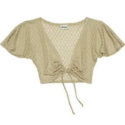 Juniors Flutter Sleeve Shrug
