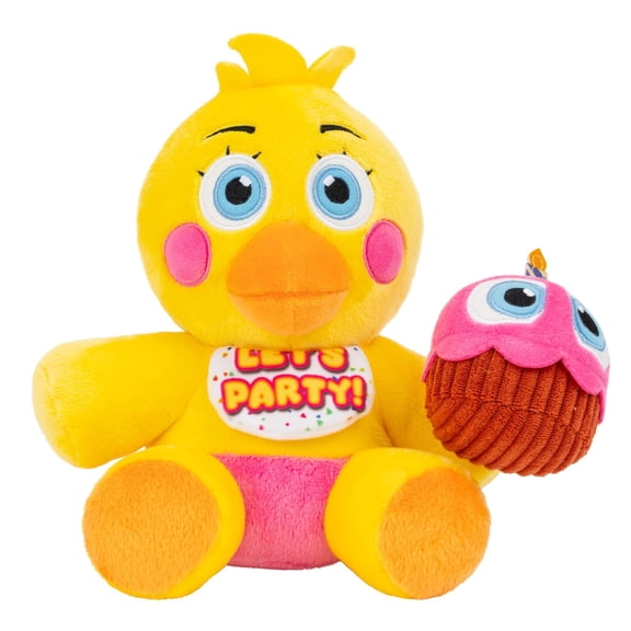 Five Nights at Freddy’s Toy Chica Plush - 8-inch Stuffie with Soft Material and Glow-In-The-Dark Eyes