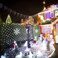 thumbnail image 6 of Outdoor Christmas Net Lights, 4.9FT x 4.9FT 96 LED Fairy String Light with 8 Lighting Modes, Connectable Light for Garden Tree Bushes, Holiday Wedding Party Decorations Cool White, 6 of 9