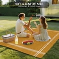 thumbnail image 6 of 4' x 6' Outdoor Rug, Pure Turmeric Outdoor Washable Rug Large Floor Carpet, Simple Solid Color Non Shedding Area Rug for Outside Patio RV Porch Deck Balcony Camping Living Room, 6 of 9
