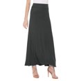 thumbnail image 3 of Women's Casual Foldable Waist Comfy Loose Fit Solid Maxi Skirt S-3XL, 3 of 7
