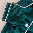 thumbnail image 7 of Denbek Dog Silk Pajamas, Cat Puppy Costume Elegant Satin Pajamas with Bow Headband 2Pcs Set Pet Sleepwear Cute Pet Outfit Photoshoots, Green-XS, 7 of 7