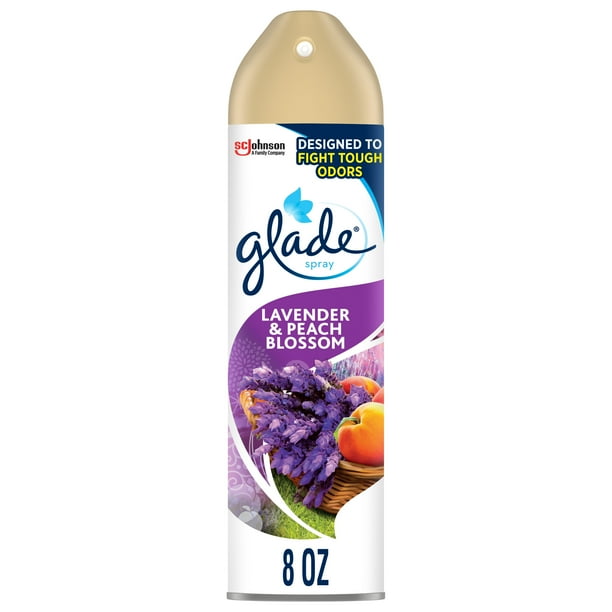 Glade Room Spray , Lavender & Peach Blossom, Air Freshener 1 CT , 8 OZ. Total.