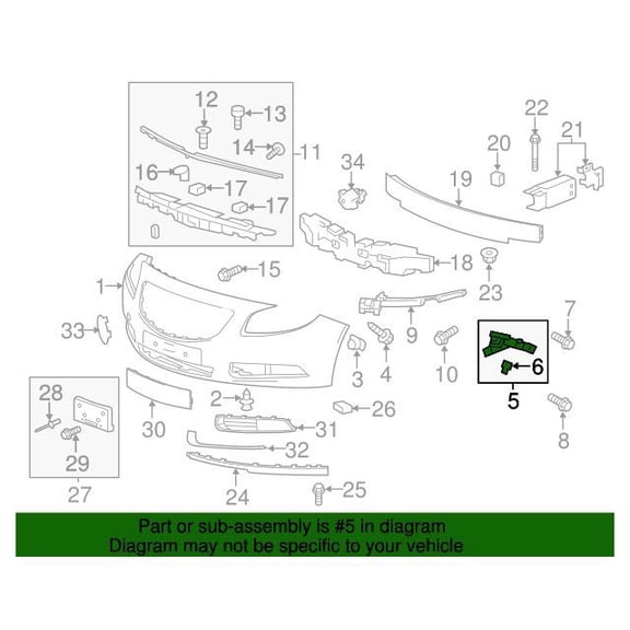 GM 22789079 Guide Asm-Frt Bpr Fascia